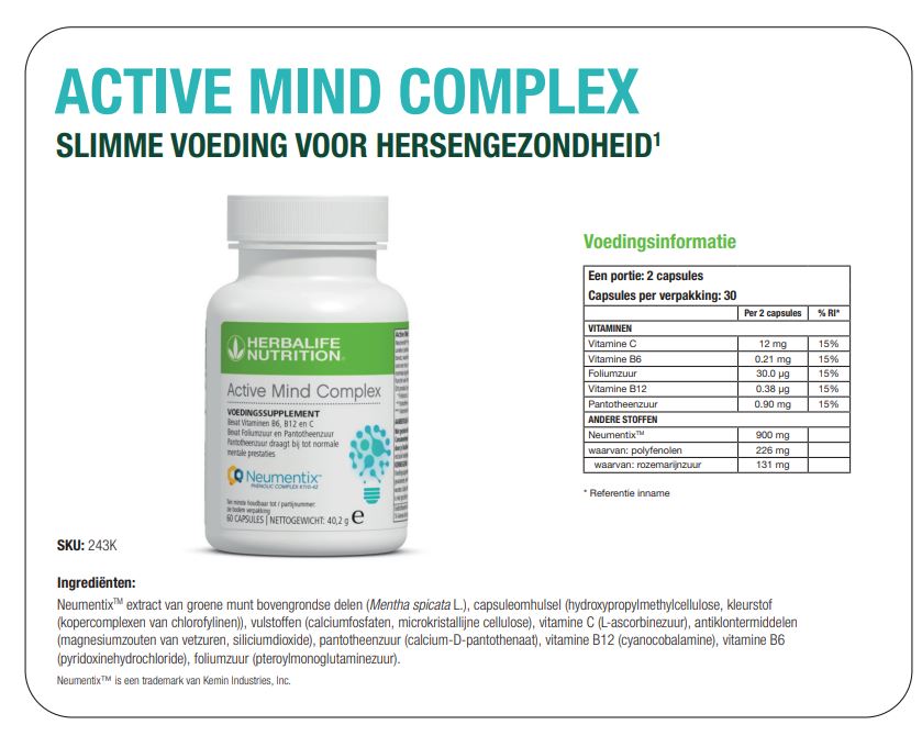 Herbalife Immune Booster Ingrediënten