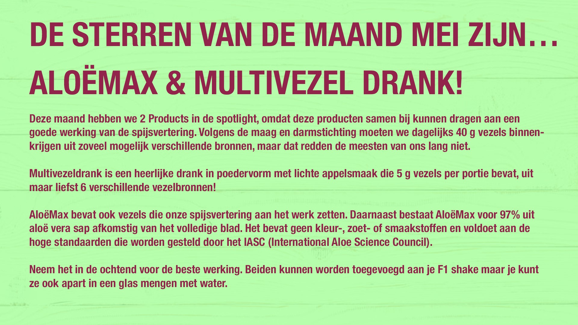 Product in the Spotlight – AloëMax EN Multivezel Drank