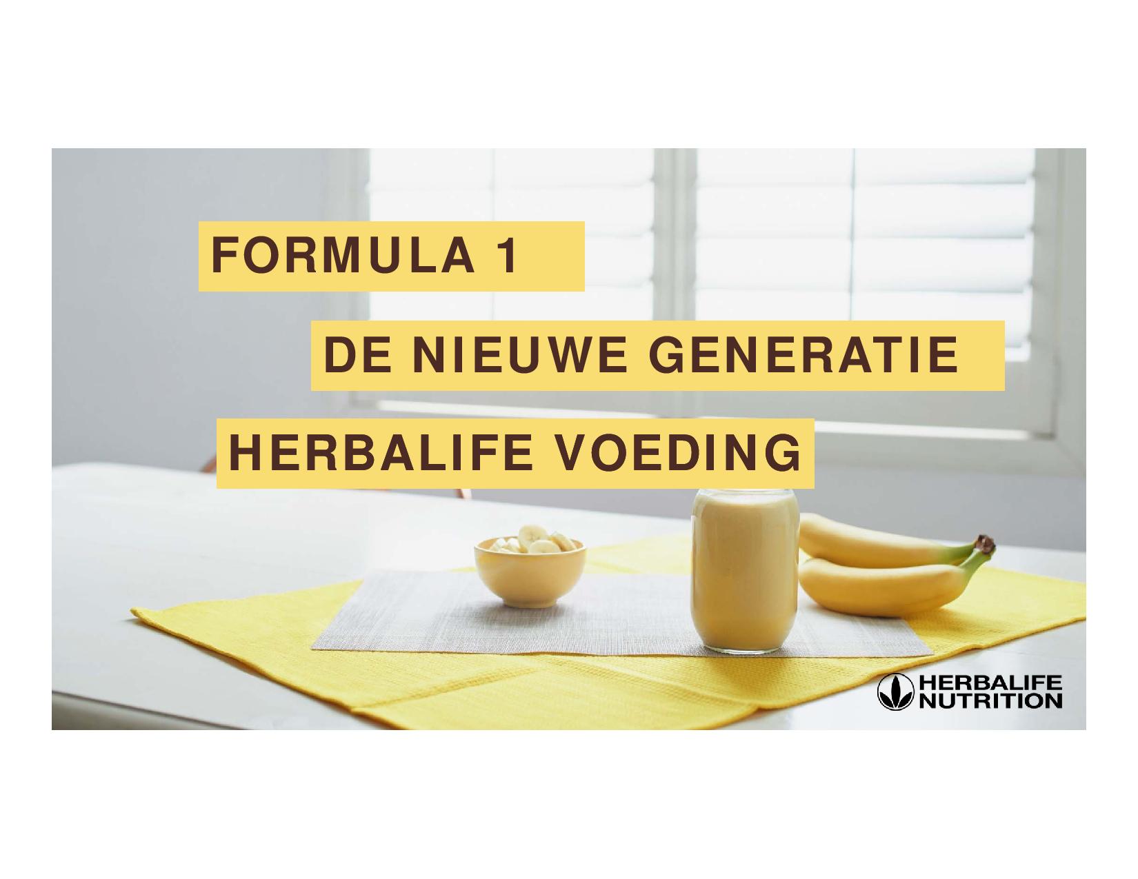 Nieuwe Generatie Herbalife Voeding