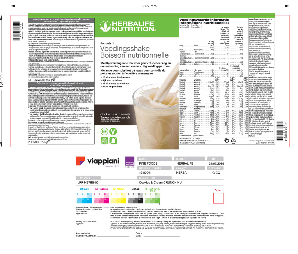 Formula 1 Voedingsshake Cookie Crunch