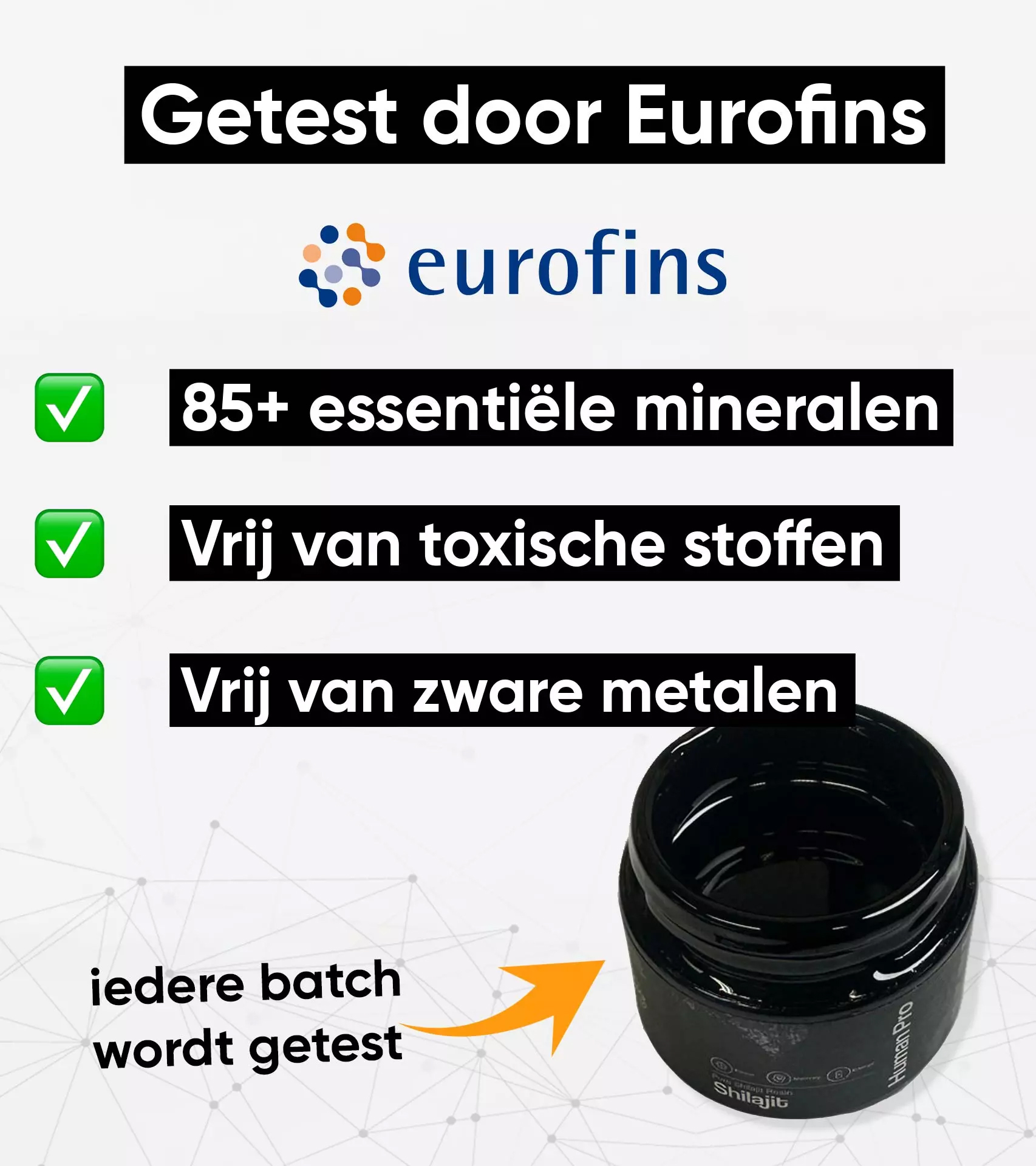 Shilajit van Human Pro Test